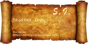Stoffel Irén névjegykártya